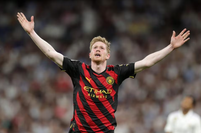  德布劳内伤退或缺阵关键战役  